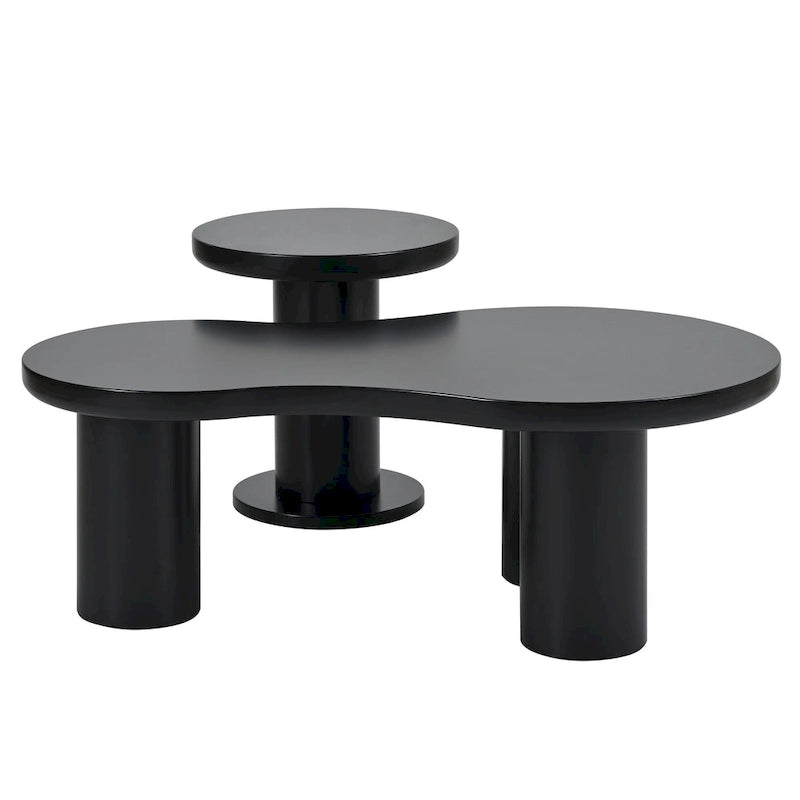 Cloud Coffee Table with Round Small Side Table