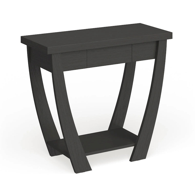 Modern Console Table with Drawer and Shelf - 36 inch
