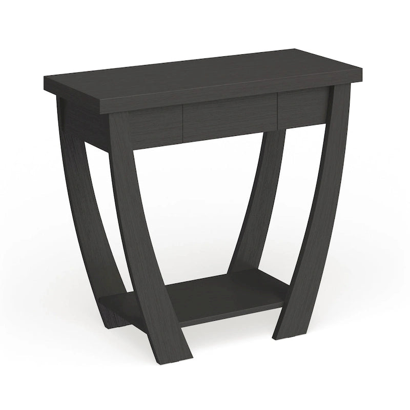 Modern Console Table with Drawer and Shelf - 36 inch