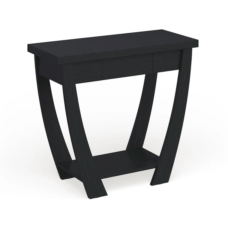 Modern Console Table with Drawer and Shelf - 36 inch