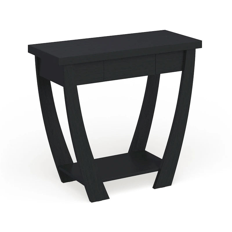Modern Console Table with Drawer and Shelf - 36 inch