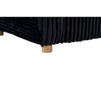 84.4  Corduroy 3-Seater Sofa with Solid Wood Frame, Comfortable Cushions