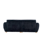 84.4  Corduroy 3-Seater Sofa with Solid Wood Frame, Comfortable Cushions