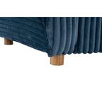 84.4  Corduroy 3-Seater Sofa with Solid Wood Frame, Comfortable Cushions