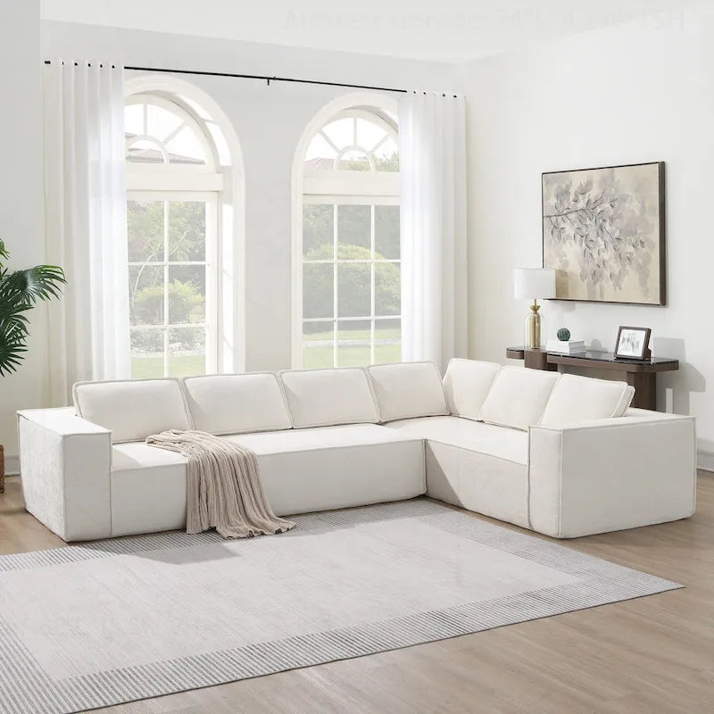 Minimalist Modular Sofa with Advanced Materials for Comfort and Style