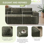 Minimalist Modular Sofa with Advanced Materials for Comfort and Style