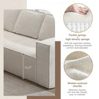 Minimalist Modular Sofa with Advanced Materials for Comfort and Style