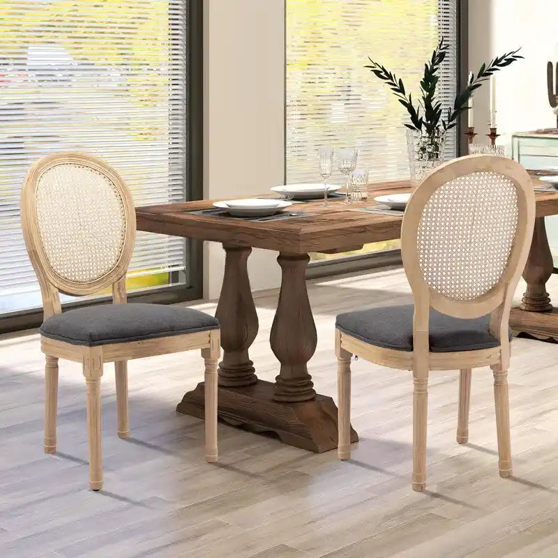 French Dining Chair with Nailhead Trim Set of 4