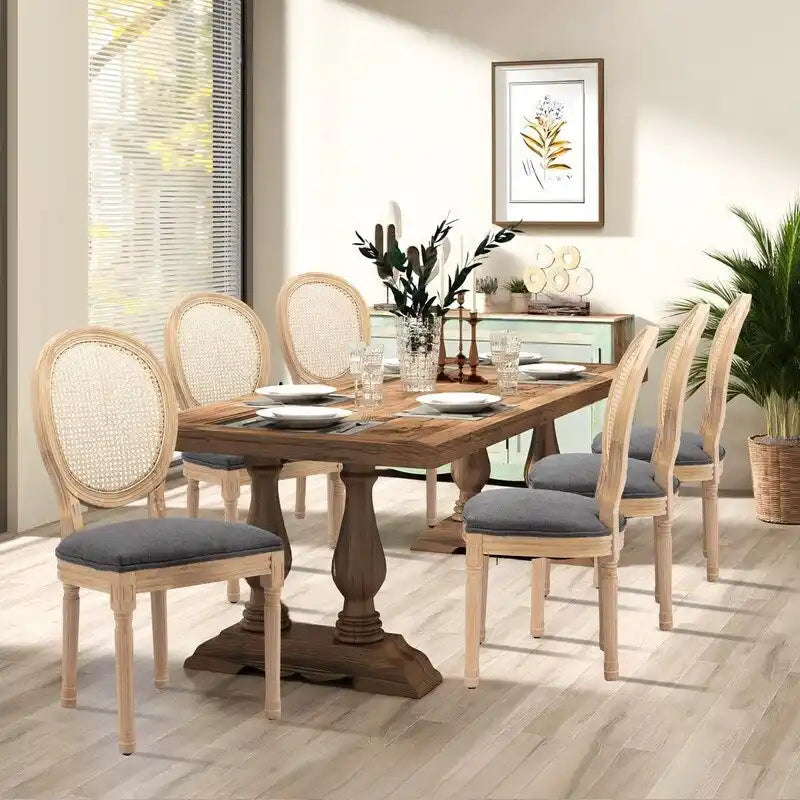 French Dining Chair with Nailhead Trim Set of 4