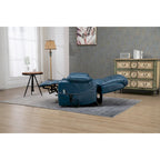 Brown PU Leather Power Lift Recliner with Massage and Heating - 400 lbs Capacity
