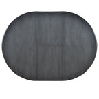 Gray Round Extendable Dining Set for 4