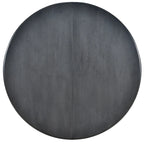 Gray Round Extendable Dining Set for 4