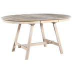 Gray Round Extendable Dining Set for 4