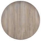 Gray Round Extendable Dining Set for 4
