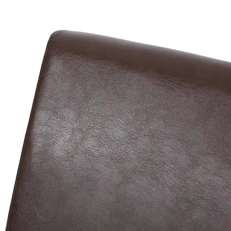 Button-Tufted Upholstered Dining Chairs, Set of 6, Mid-Century Modern Faux Leather