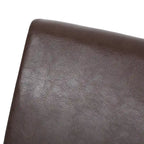 Button-Tufted Upholstered Dining Chairs, Set of 6, Mid-Century Modern Faux Leather