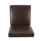 Button-Tufted Upholstered Dining Chairs, Set of 6, Mid-Century Modern Faux Leather