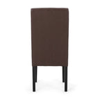 Button-Tufted Upholstered Dining Chairs, Set of 6, Mid-Century Modern Faux Leather