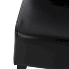 Button-Tufted Upholstered Dining Chairs, Set of 6, Mid-Century Modern Faux Leather