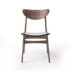 Wooden rectangular dining table and chairs