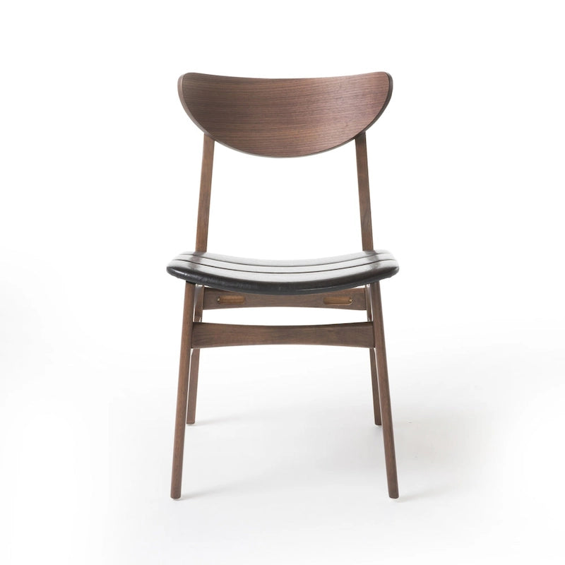 Wooden rectangular dining table and chairs