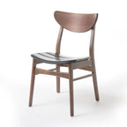 Wooden rectangular dining table and chairs