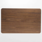 Wooden rectangular dining table and chairs