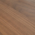 Wooden rectangular dining table and chairs