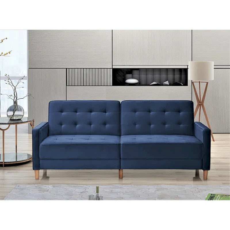 Tufted Velvet Sofa Bed Sleeper