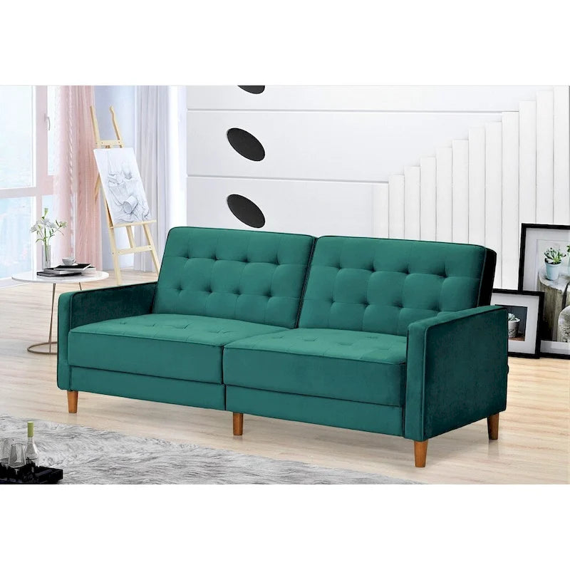 Tufted Velvet Sofa Bed Sleeper