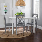 Middlebrook 5-Piece Dining Set with X-Back Side Chairs