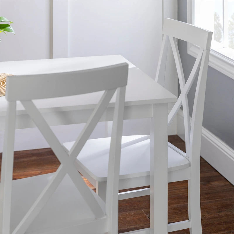Dining Table with 4 X-Back Chairs