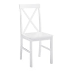 Dining Table with 4 X-Back Chairs