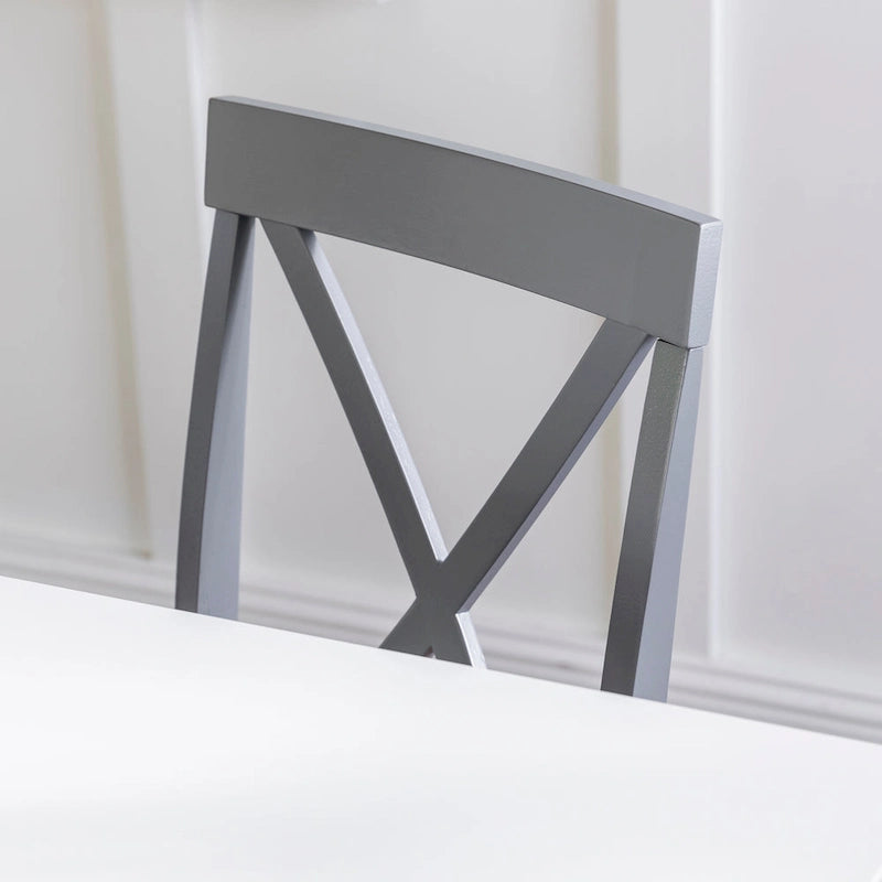 Dining Table with 4 X-Back Chairs