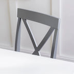 Dining Table with 4 X-Back Chairs