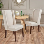 Rory Contemporary Fabric Wingback Dining Chair (Set of 2) by Christopher Knight Home