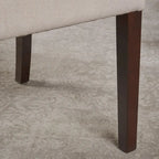 Fabric Wingback Dining Chairs Set of 2