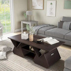 Espresso 47-inch 4-Shelf Coffee Table