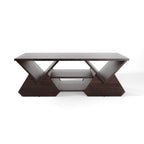 Espresso 47-inch 4-Shelf Coffee Table