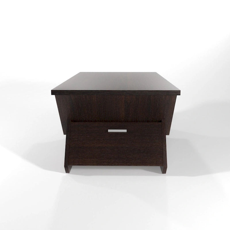Espresso 47-inch 4-Shelf Coffee Table