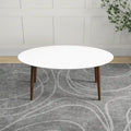 White Oval Dining Table 67" - Seats 4