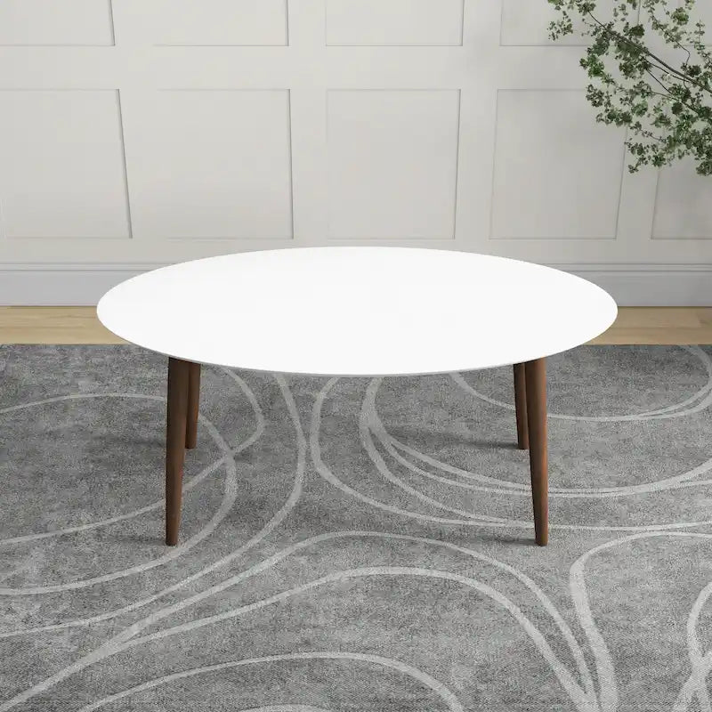 White Oval Dining Table 67" - Seats 4