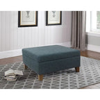 HomePop Luxury 32  Square Storage Ottoman