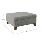 32  Square Storage Ottoman