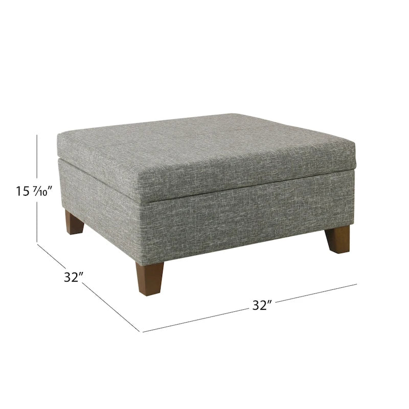 32  Square Storage Ottoman