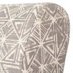 Curved Chaise Lounge - Light Grey/Dark Grey/Dusty Rose - Single Seat