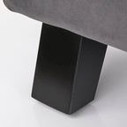 Curved Chaise Lounge - Light Grey/Dark Grey/Dusty Rose - Single Seat