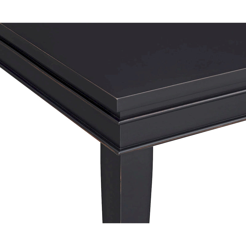 Extendable Dining Table - Antique White & Grey - Seats 6