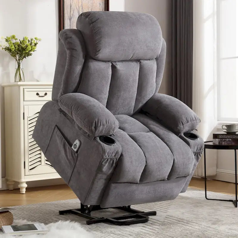 Power Lift Chairs Recliners, Heat & Massage, USB Port, Remote Control
