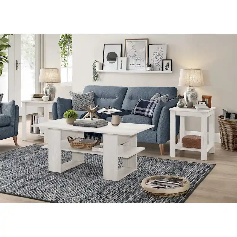 Transparent tempered glass tabletop with a metal frame, suitable for living rooms.
